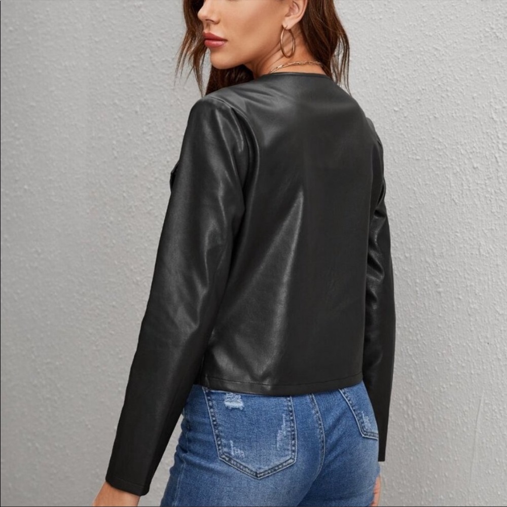 NWT chic moto jacket multiple sizes - Picture 5 of 5